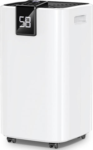 4,000 Sq.ft Dehumidifier for Basement, 45 Pint Dehumidifiers for Home with Drain Hose, Smart Humidity Control
