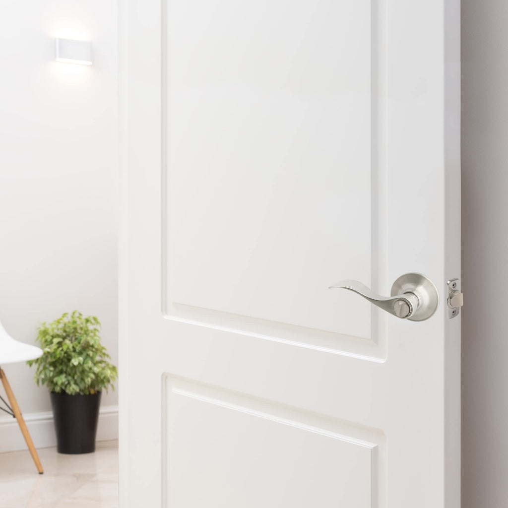 Springdale Privacy Door Lever, Satin Nickel