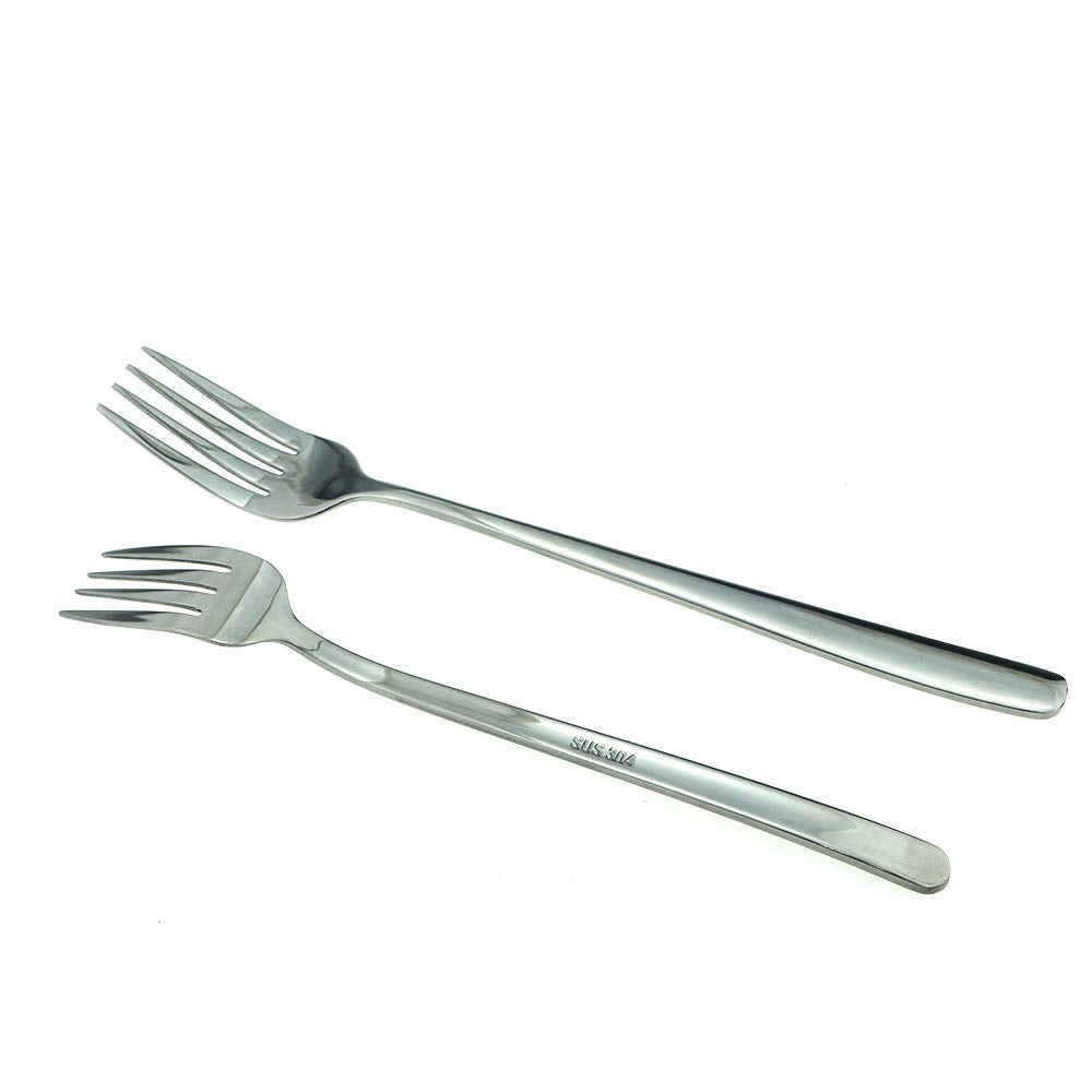 Mirror Polished Silver 20-Piece SUS304 Stainless Steel Flatware Set,Silverware Set Dinner Knife Fork Spoon Dessert