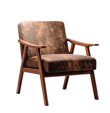 Mid-Century Modern Chair, Living Room Chair with Solid Wood Frame, Accent Chair Sitting Chair Extra-Thick