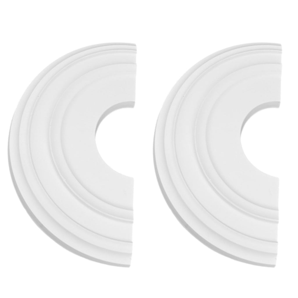 12" Decorative Ceiling Medallion for Light Fixtures & Fans PU White