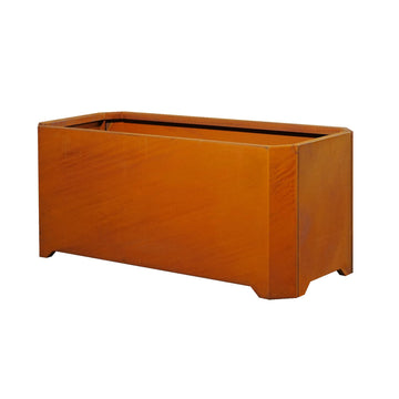 Corten Steel Planter Box 32"L x 15"W x 15"H Outdoor Rectangular Planters