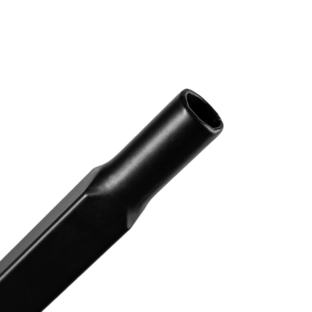 1/2" Square Hollow Black Steel Interior Stair Baluster - 44" Long - Double Ball/Sphere (Pack of 12)