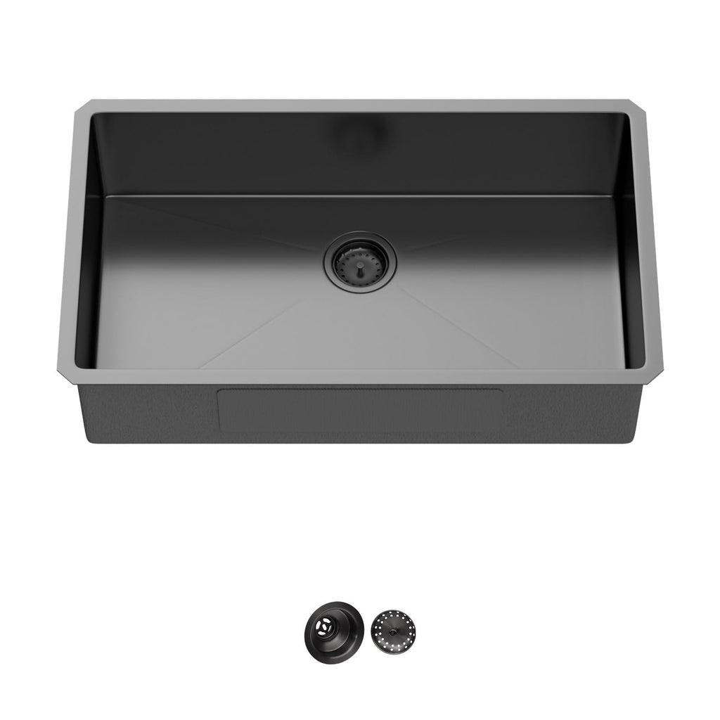 30 Inch Gunmetal Black Undermount Kitchen Sink