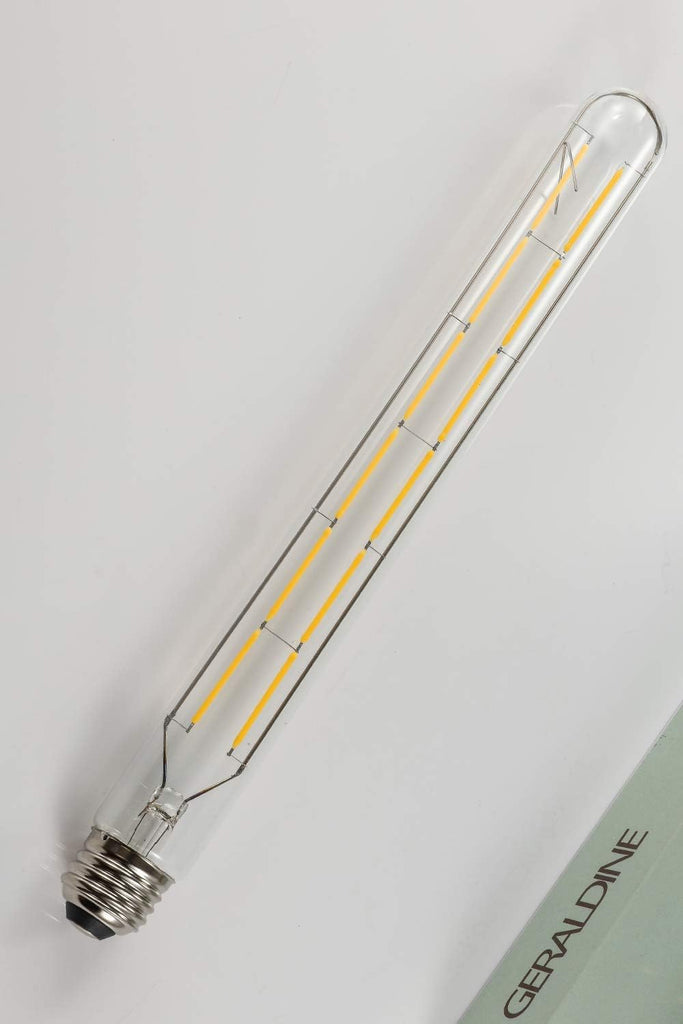 LED Tube Bulbs,T10 Tubular Edison Style LED Filament Bulb, 12W Dimmable Antique LED Bulb,E26 Base,Clear Glass,Warm