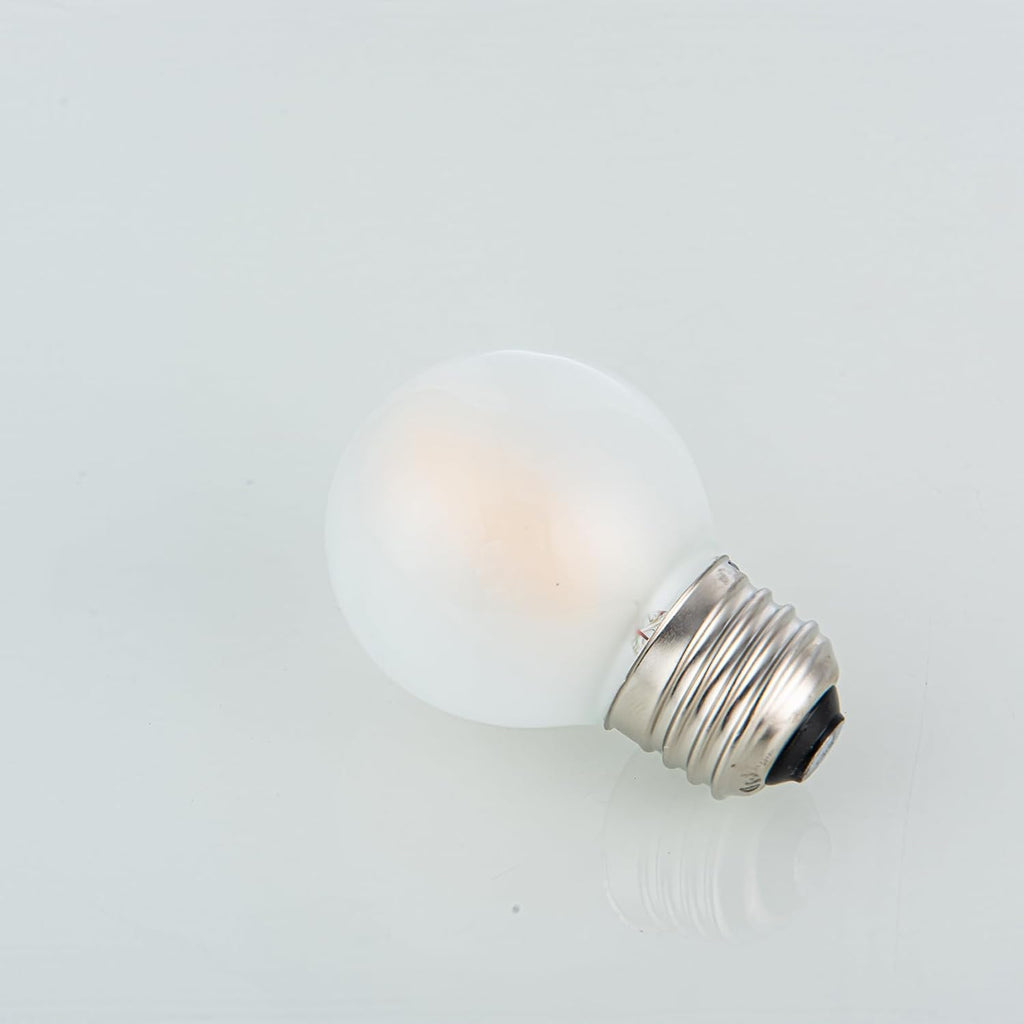 E26 LED Bulb 40 Watt Dimmable G16.5 Frosted Globe Light Bulbs