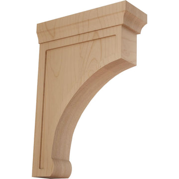 Large Gomez Wood Wood Brackets, 2 1/2"W x 7"D x 10"H , Alder