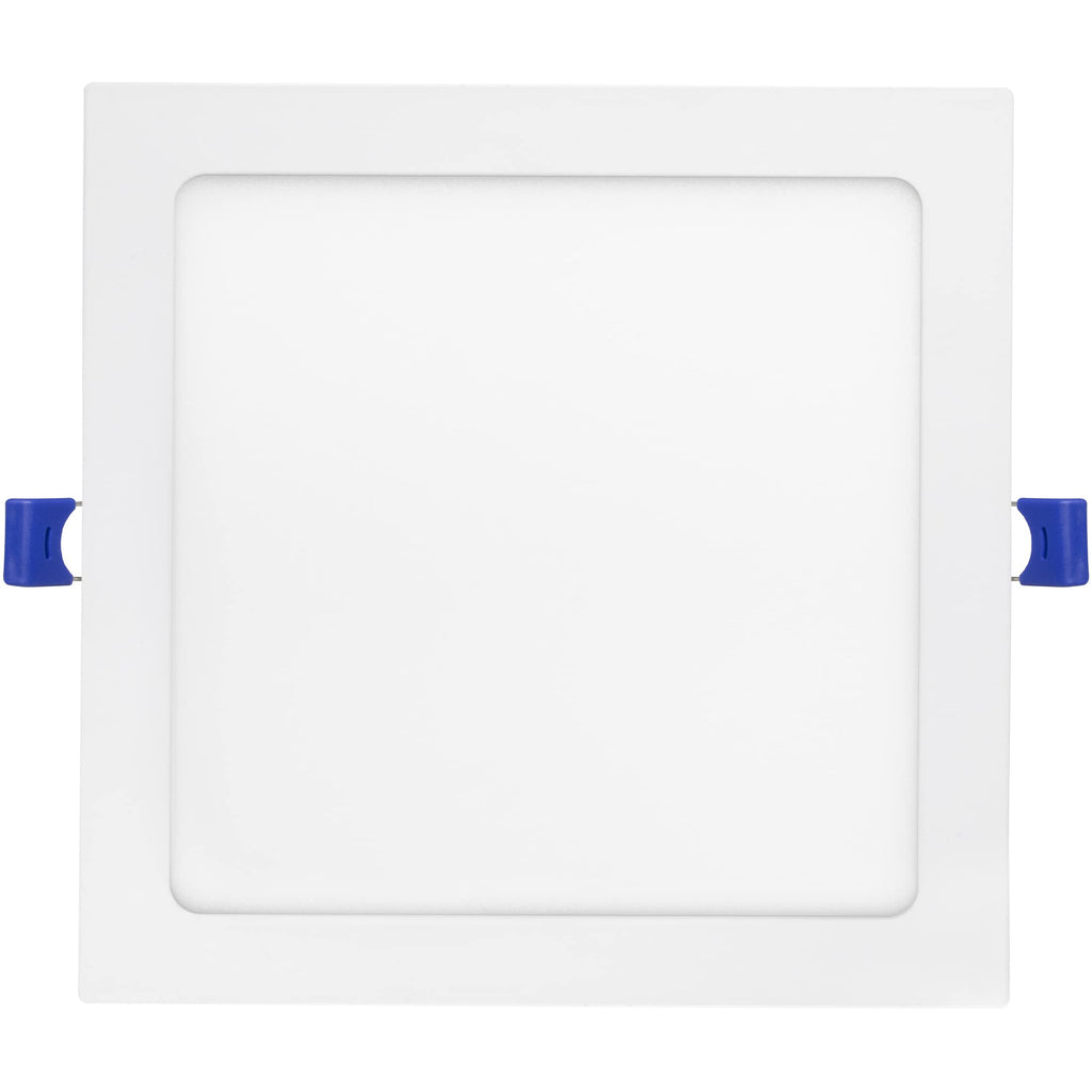 8 in. 5 CCT Square Slim Recessed LED Downlight, 1600 Lumens, White