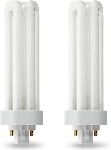 Triple Tube Compact Fluorescent Bulb PL-T Plug-in CFL Lamp 4-Pin GX24Q-5 Base 57W 3500K Neutral