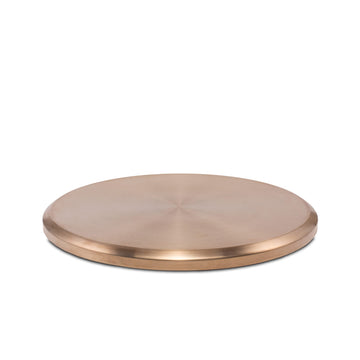 Patio & Celebration Tabletop Fire Pit Cover - 25.6" Durable Stainless Steel Lid - Weather-Resistant Outdoor Fire Pit