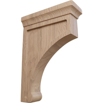 Large Gomez Wood Wood Brackets, 2 1/2"W x 7"D x 10"H , Mahogany
