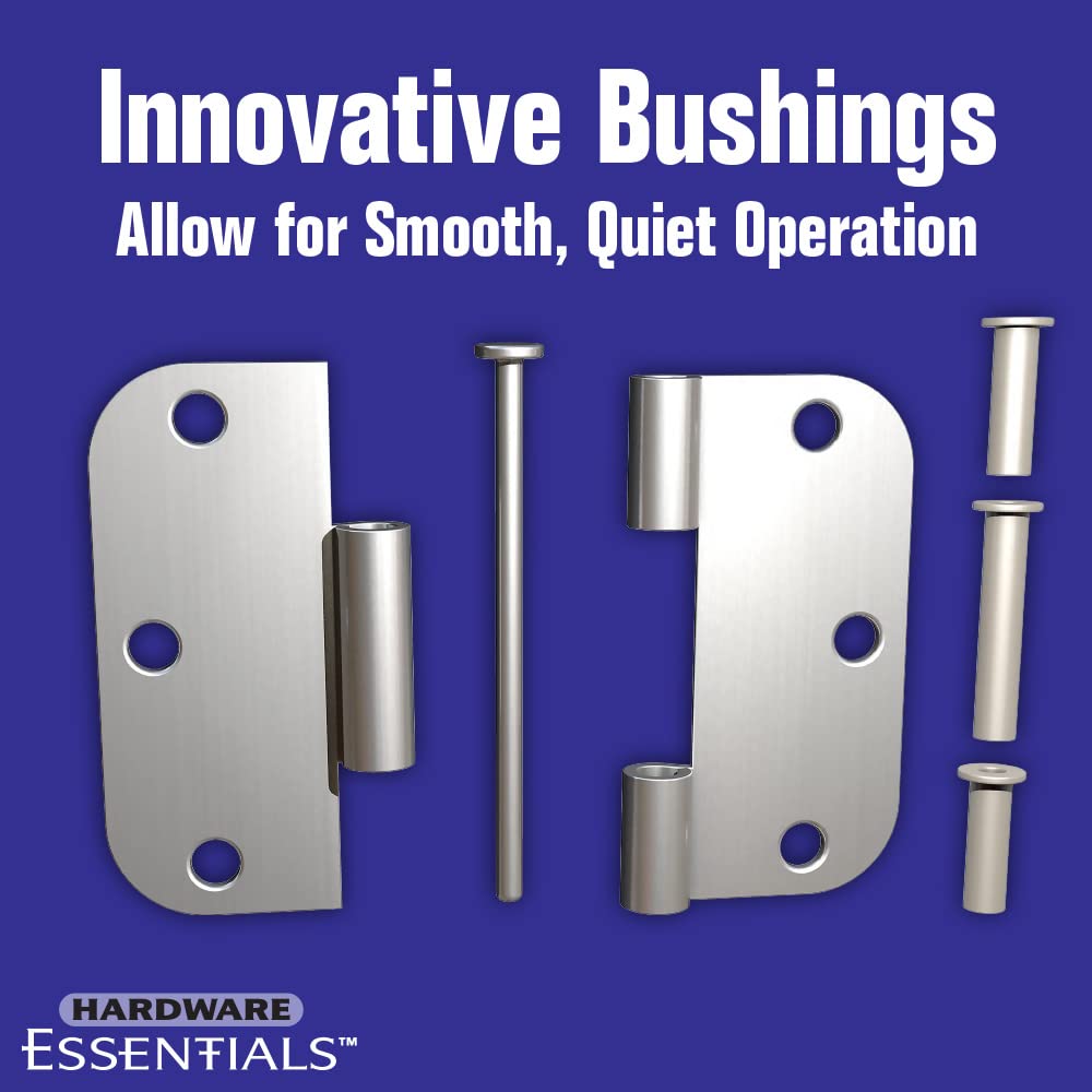 By Door Hinge, 3-1/2in, 3 Count, Brass