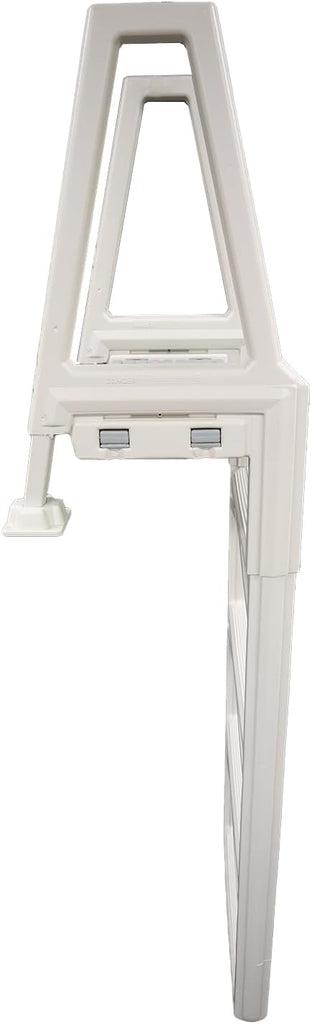 Plastics 635-52X Sturdy Above Ground in-Pool Swimming Pool Ladder for Decks Adjustable from 46"-56"