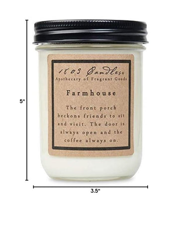 Scented Soy Jar Candle - Farmhouse Scent