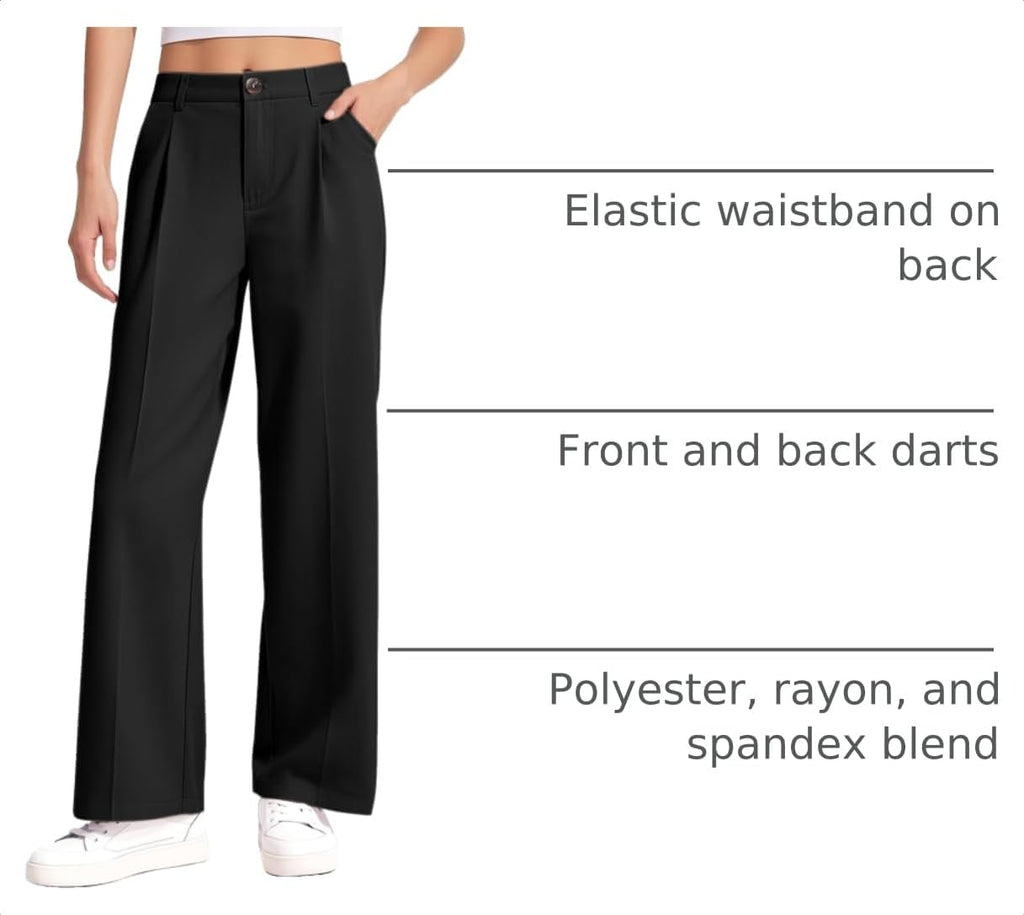 Girls Dress Pants Wide Leg Uniform Pants for Girls Preppy Clothes