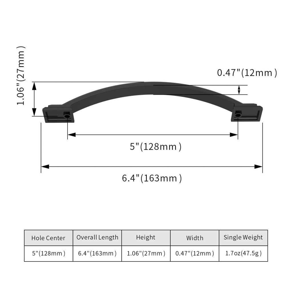 5 Pack 5 inch Cabinet Pulls Oil Rubbed Bronze Cabinet Handles Drawer Pulls Cabinet Cupboard
