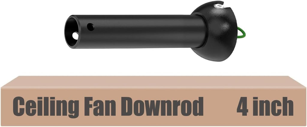 Black 4 inch ceiling fan downrod