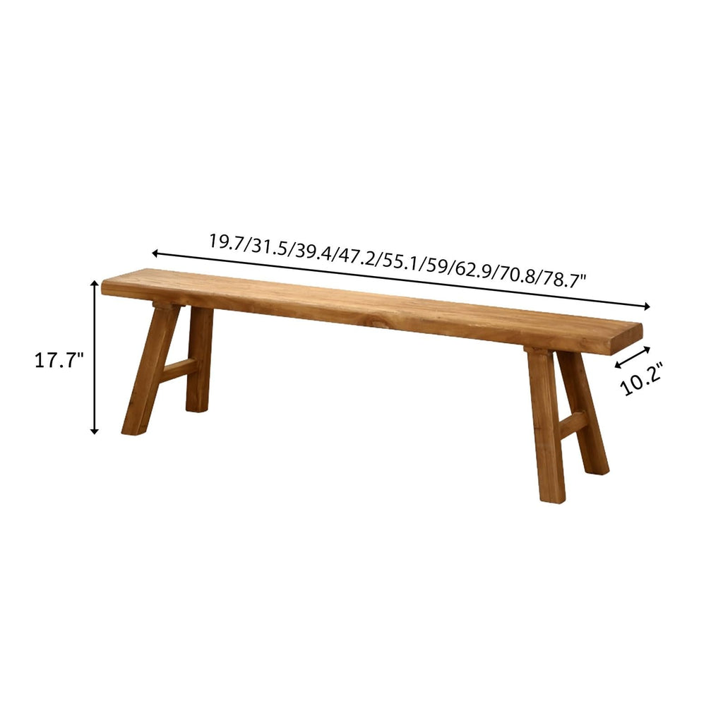 Narrow Bench Slim Farmhouse Indoor Wood Rustic Noodle Bench Vintage Dining Table Skinny Hallway Shoe Benchs End Of
