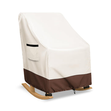 Rocking Chair Cover 600D Heavy Duty Waterproof - Patio Furniture Covers for Outdoor Rocking Chairs - All Weather