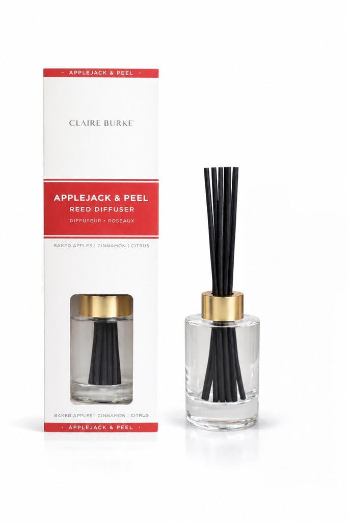 Reed Diffuser Set, Applejack & Peel, with 8 Reed Sticks, 3 fl oz