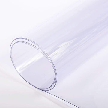 8-Gauge Clear Plastic Vinyl Multipurpose Fabric - 54-Inches Wide - 1-50 Yard Rolls (15 Yards)