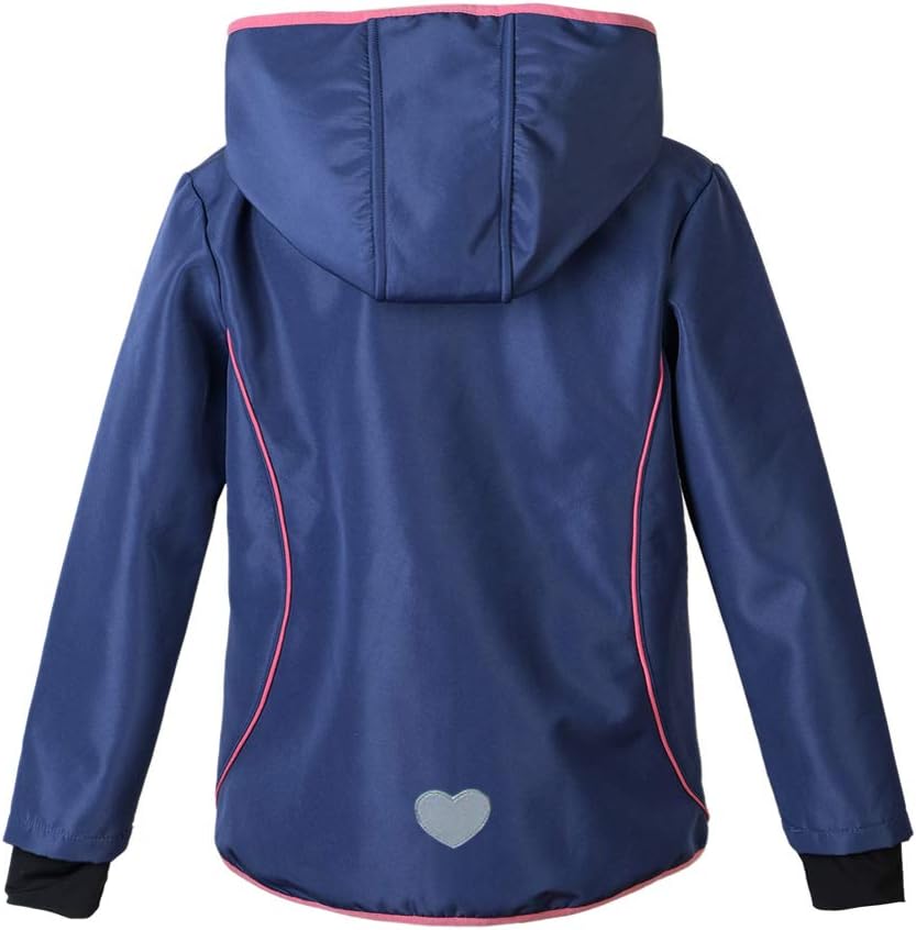 Girls Hooded Fleece Lined Waterproof Windproof Jacket