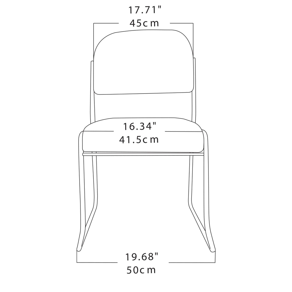 Sled-Base Stacking Chair