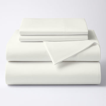4 PC RV Short Queen Sheets 60 x 75, Fits Upto 10 Inch Deep, Ivory