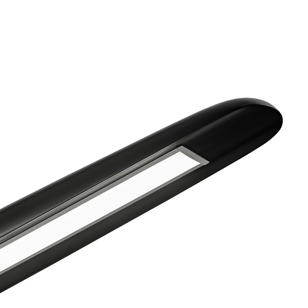59inch Integrated Led Pendant Light 40w Dimmable Wood Black Linear Pendant Lighting Led Modern Island Light