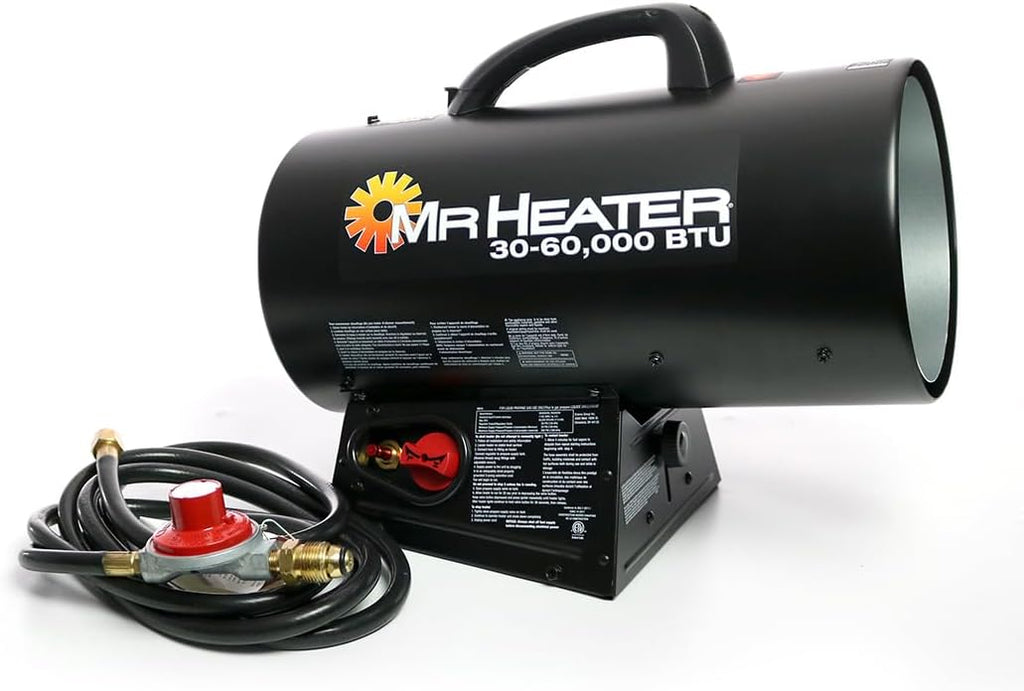 60,000 BTU Quiet Burner Technology Forced Air Propane Heater