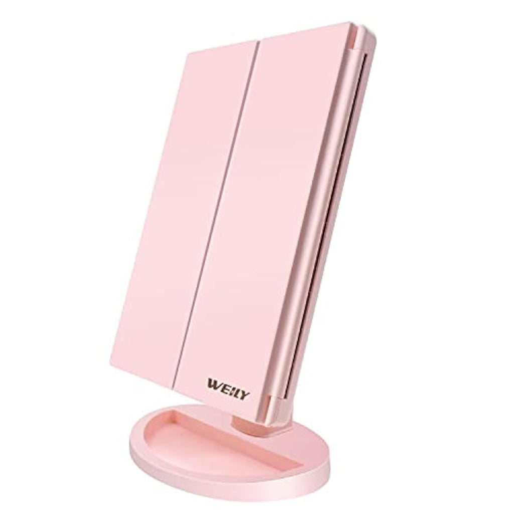 Makeup Mirror with 21 LED Lights,Two Power Supply Modes