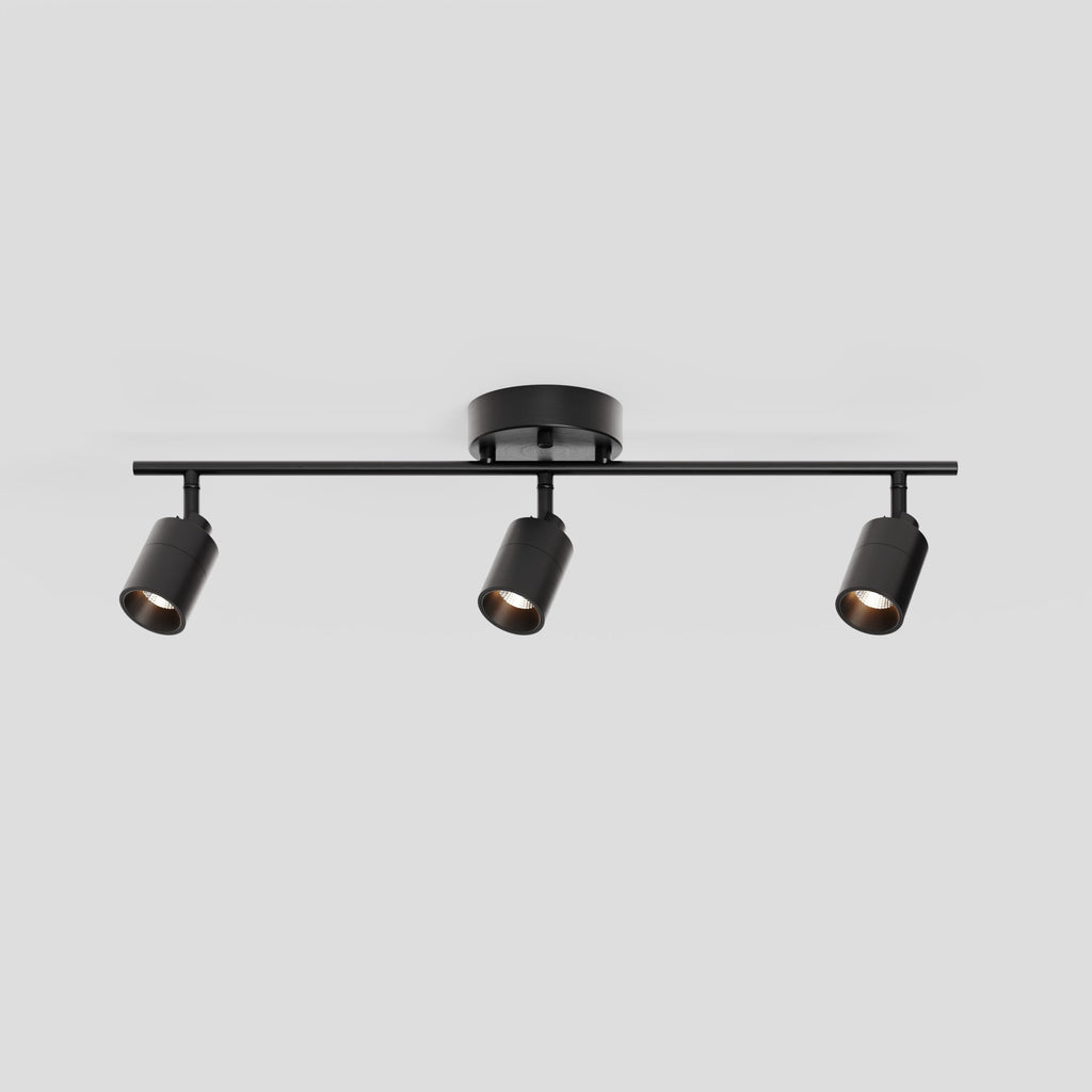 Shura Bronze 3-Light Track Light with Rotatable Heads, Integrated LED Bulbs, 2 ft. Track Lighting Kit, 3000k, 1470