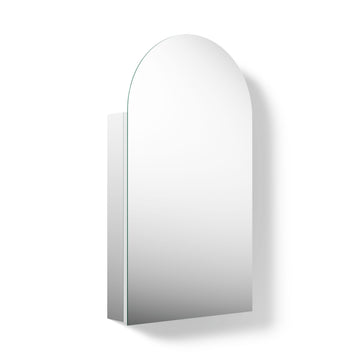 Embark Premium XL Medicine Cabinet Mirror, Deep Storage with Adjustable Shelves and Arch Mirrored Door, 20
