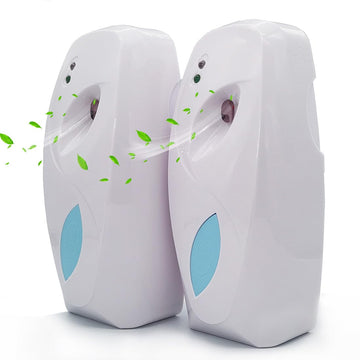 Automatic Air Freshener Spray Dispenser (2-Pack), Wall Mounted/Free Standing Automatic Air Fresheners and Commercial