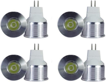 MR11 LED Light Bulbs 1W MR11 GU5.3 Bi-Pin Base LED Light 1W(12V 10W Halogen Replacement) Cool White 6000K LED