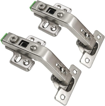 10-Pack Lazy Susan Cabinet Hinges, Full Overlay Concealed European Style for Outer Corner Door, 3D Adjustable Clip-On