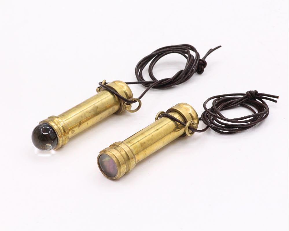 Teleidoscope Brass Kaleidoscope, Pendent Style Pocket Scope Neckalce, A Unique Gift to Christmas and Thanksgiving