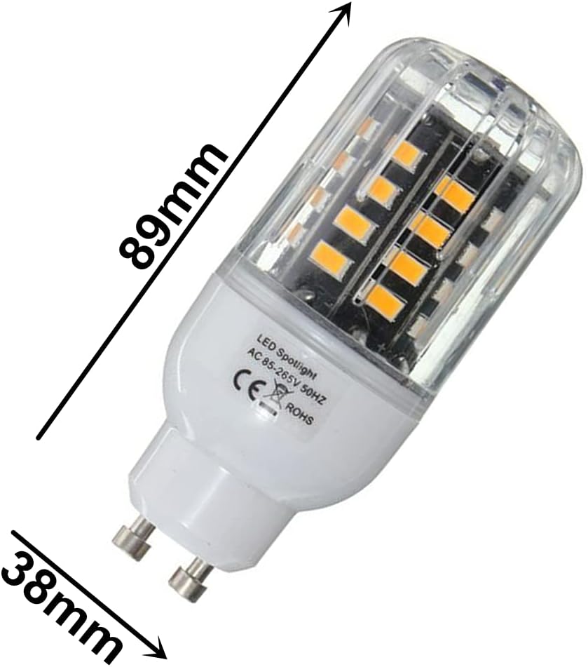 GU10 LED 5W Bulbs MR16 GU10 Base 5W(Equivalent to 50W Halogen Bulbs Replacement) Warm White 3000K LED Corn Bulbs