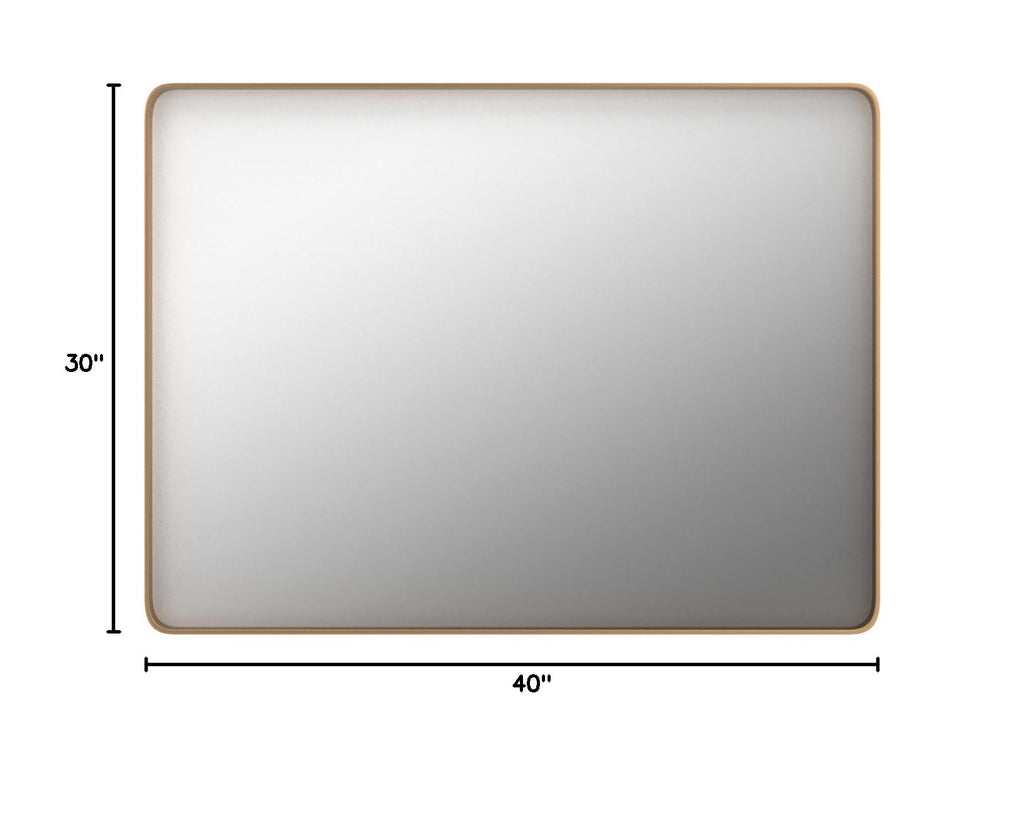 40"X30" Gold Bathroom Mirror