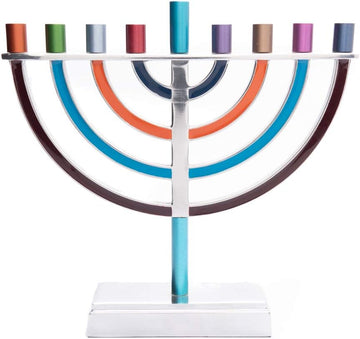 Hanukkah Classic Style Colored Branches (Multi Color, Large)