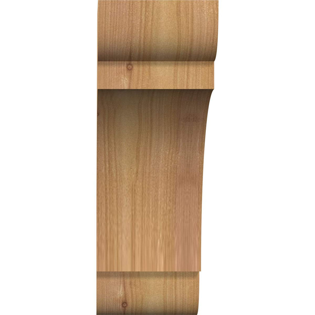 3 1/2"W x 10"D x 10"H Olympic Smooth Knee Brace, Western Red Cedar