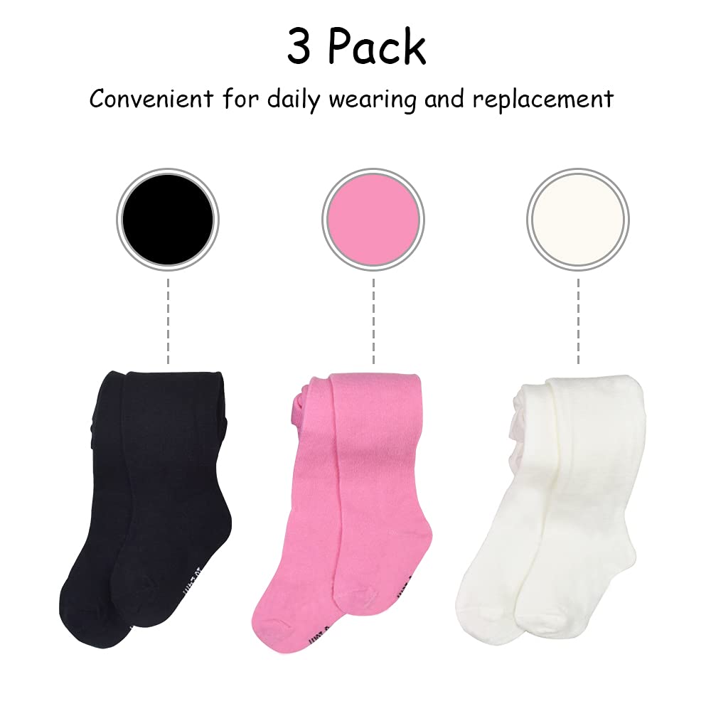 3 Pack Baby Girls Tights, Legging Stocking for Infant