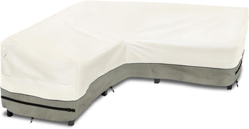 Outdoor Sectional Cover,V Shaped Patio Furniture Covers for 5-Seater Outdoor Sectional Furniture Couch 85"(85''L) x