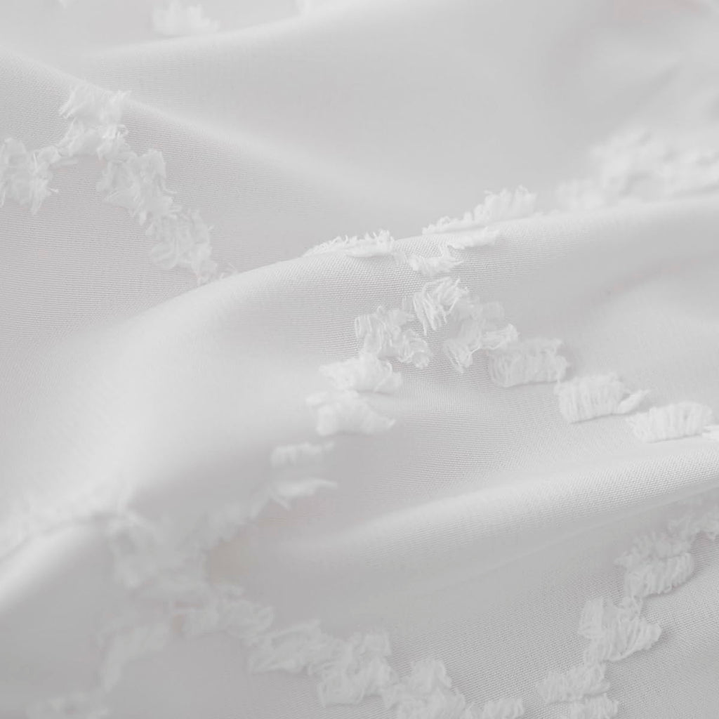 Bed Skirt Full Size Ruffled Bed Skirt with Split Corners, White