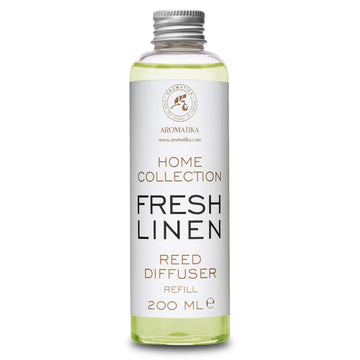 Reed Diffuser Refill Fresh Linen 6.8 Fl Oz (200ml) - Room Diffuser Refill - Home Fragrance - Scented Diffuser - Fresh