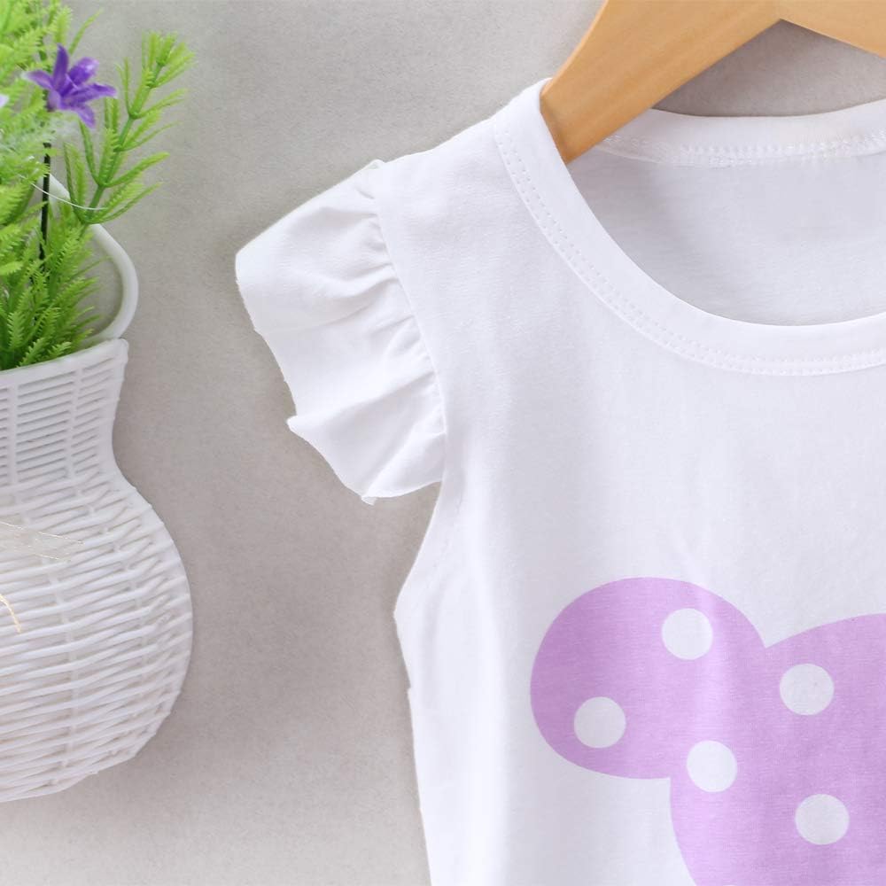Baby Girl Clothes Outfits Short Sets 2 Pieces with T-Shirt + Short Pants