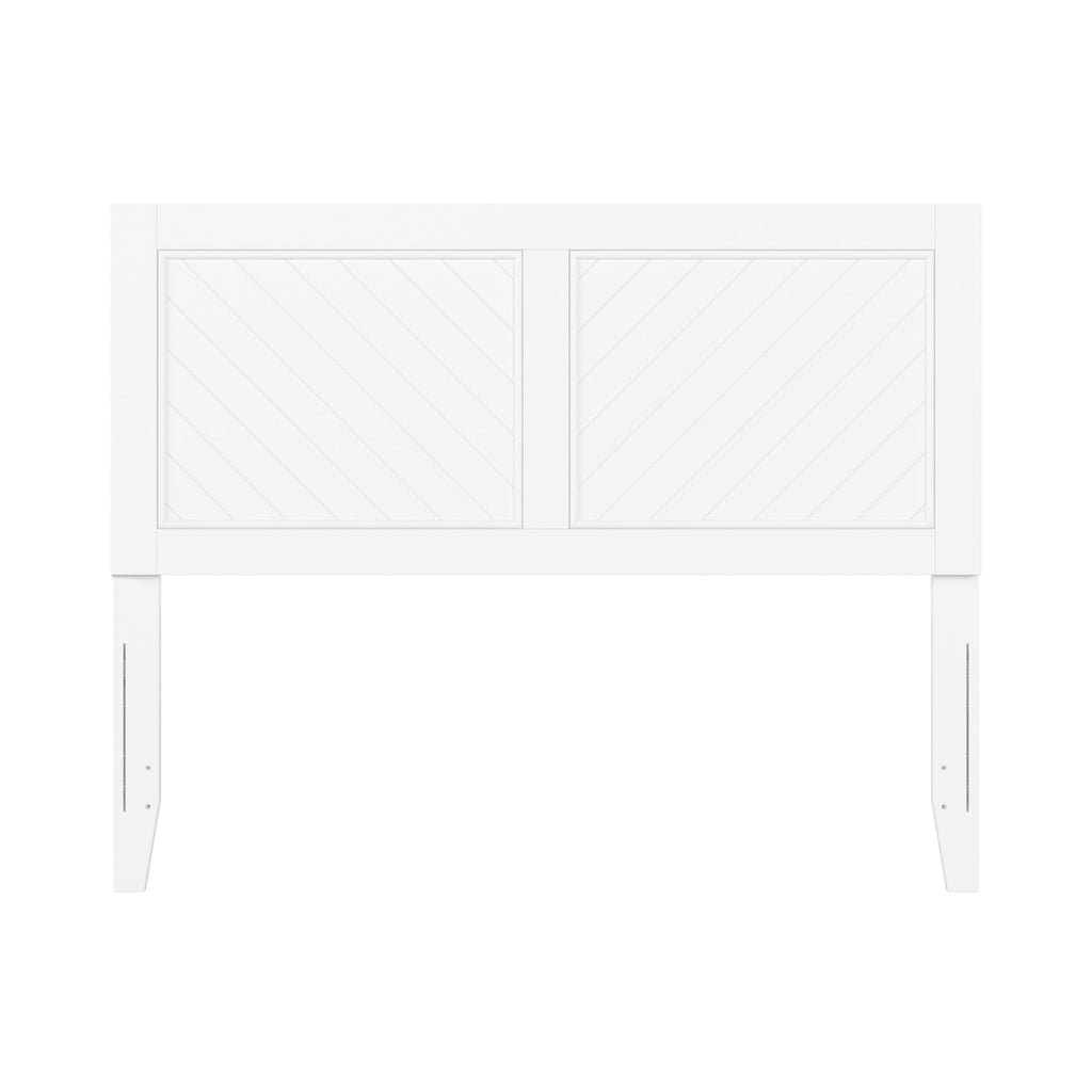 Canyon Solid Wood Rustic Farmhouse Headboard, White