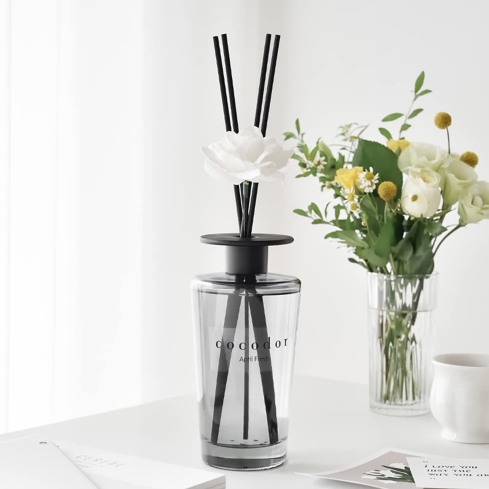 White Flower Reed Diffuser / Garden Lavender / 1 Pack / Home & Office Decor Aromatherapy Diffuser Oil Gift Set