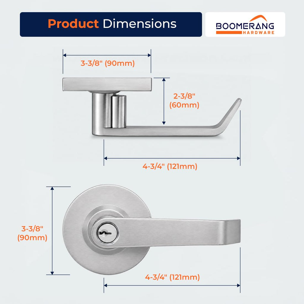 Heavy-Duty Classroom Function Commercial Lever Door Lock