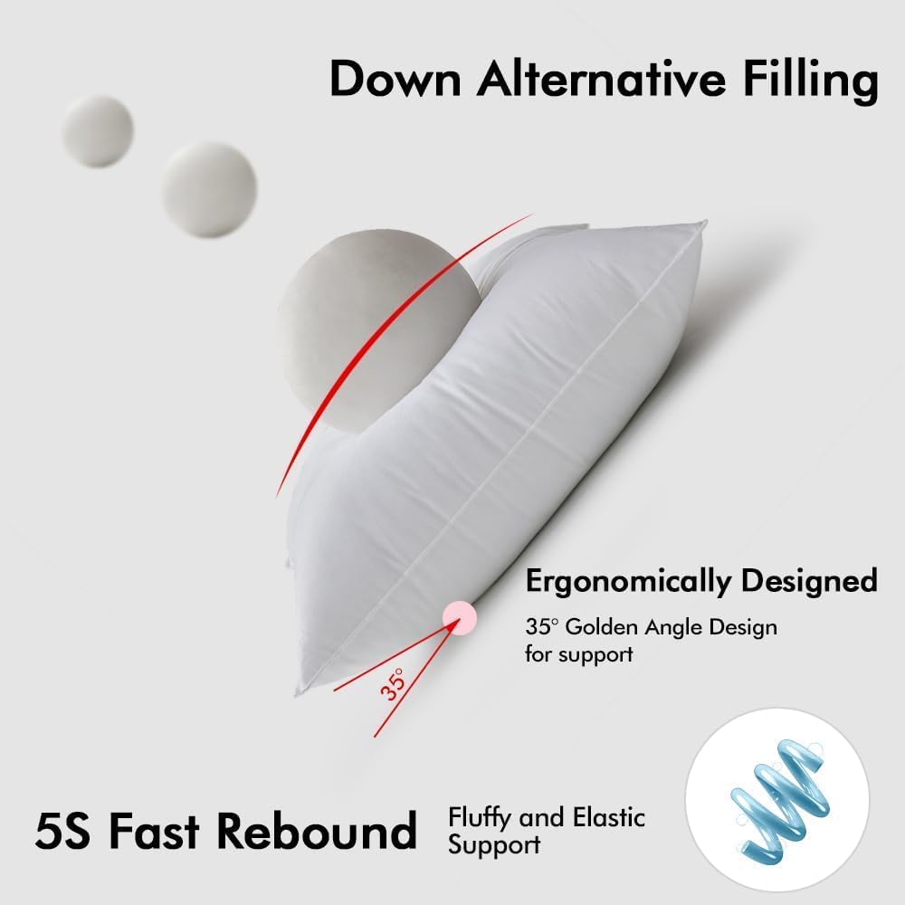 12x20 Inch Synthetic Down Alternative Decorative Pillow Insert